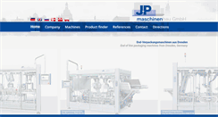 Desktop Screenshot of jp-maschinenbau.de